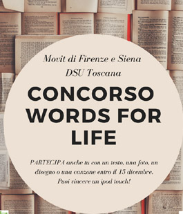 Words for life: concorso di Movit Firenze e Siena con DSU Toscana